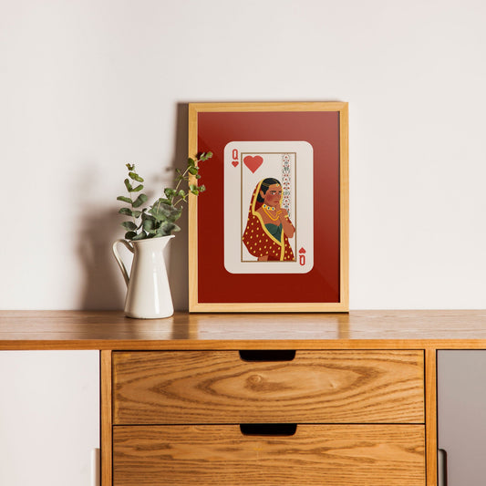 Queen of Hearts Art Print