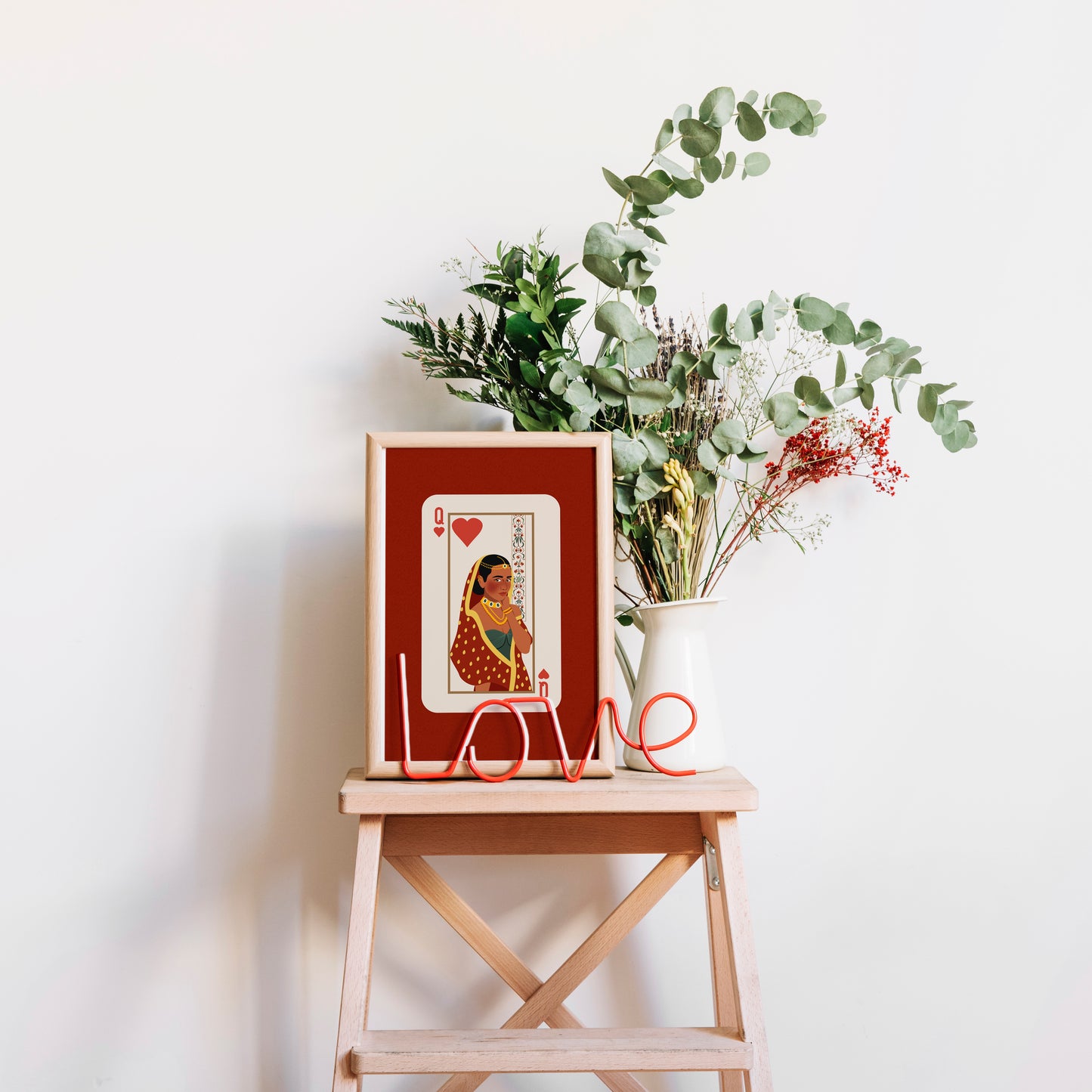 Queen of Hearts Art Print