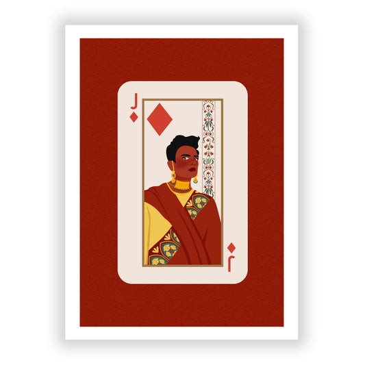 Jack of Diamonds Art Print (A5)